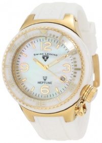 Swiss Legend Women's SL-11844-WWGA Neptune Goldtone White Mother-of-Pearl Dial Silicone Watch with Ceramic Case Swiss Legend Women's SL-11844-WWGA Neptune Goldtone White Mother-of-Pearl Dial Silicone Watch with Ceramic Case