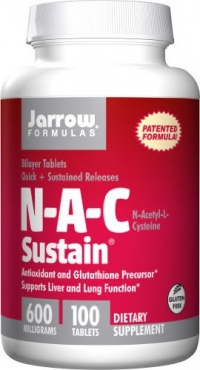 Jarrow Formulas Nac Sustain 600mg, 100 Tablets Jarrow Formulas Nac Sustain 600mg, 100 Tablets