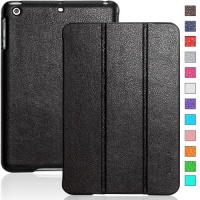 INVELLOP Black Leatherette Case Cover for Apple iPad mini retina display (also known as iPad mini 2 II) INVELLOP Black Leatherette Case Cover for Apple iPad mini retina display (also known as iPad mini 2 II)