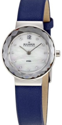 Skagen Women's 456SSLN Denmark White Mother-Of-Pearl Dial Watch Skagen Women's 456SSLN Denmark White Mother-Of-Pearl Dial Watch