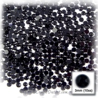 The Crafts Outlet 1440-Piece Flat Back Acrylic Round Rhinestones, 3mm, Jet Black The Crafts Outlet 1440-Piece Flat Back Acrylic Round Rhinestones, 3mm, Jet Black