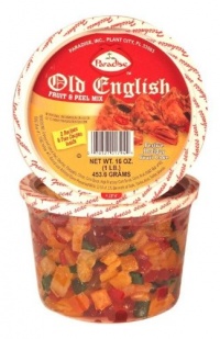 Paradise Old English Fruit and Peel Mix, 16 Ounce Tubs (Pack of 4) Paradise Old English Fruit and Peel Mix, 16 Ounce Tubs (Pack of 4)