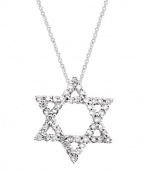 Effy Jewlery 14K White Gold Diamond Star of David Pendant, .24 TCW