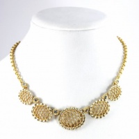 Charter Club Necklace, Gold-Tone Floral Openwork Frontal Necklace Charter Club Necklace, Gold-Tone Floral Openwork Frontal Necklace