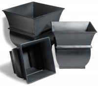 Strathwood Basics Galvanized Steel Planters, Charcoal Finish, Set of 3 Strathwood Basics Galvanized Steel Planters, Charcoal Finish, Set of 3