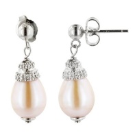 Sterling Silver Freshwater Cultured Pearl Drop Earrings Sterling Silver Freshwater Cultured Pearl Drop Earrings