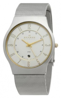Skagen Men's 233XLSGS Slimline Mesh Watch Skagen Men's 233XLSGS Slimline Mesh Watch