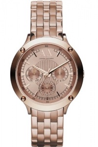 Armani Exchange Multi-Function Rose dial Rose Gold Ion-plated Unisex Watch AX5403 Armani Exchange Multi-Function Rose dial Rose Gold Ion-plated Unisex Watch AX5403