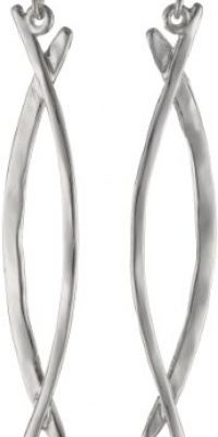 Kenneth Cole New York Shiny Earrings Silver Twist Linear Drop Earrings Kenneth Cole New York Shiny Earrings Silver Twist Linear Drop Earrings