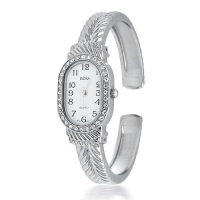 Bling Jewelry Geneva CZ Double Cable Stainless Steel Watch Bling Jewelry Geneva CZ Double Cable Stainless Steel Watch