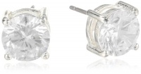 Anne Klein Classics Silver-Tone Crustal Stud Earrings Anne Klein Classics Silver-Tone Crustal Stud Earrings