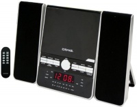 Craig Vertical CD Shelf System with AM/FM Stereo Radio and Dual Alarm Clock, 3-Piece Black (CM427) Craig Vertical CD Shelf System with AM/FM Stereo Radio and Dual Alarm Clock, 3-Piece Black (CM427)