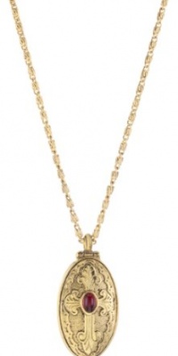 The Vatican Library Collection St. Christopher Locket Necklace,1.63 The Vatican Library Collection St. Christopher Locket Necklace,1.63