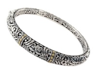Balissima By Effy Collection Sterling Silver and 18k Yellow Gold Bangle Balissima By Effy Collection Sterling Silver and 18k Yellow Gold Bangle
