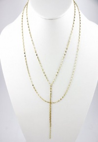 Macy's Necklace, 18 Twisted Chain 14K Gold Lariat Necklace Macy's Necklace, 18 Twisted Chain 14K Gold Lariat Necklace
