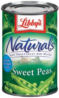 Libby's Naturals Sweet Peas, 15-Ounce Cans (Pack of 12) Libby's Naturals Sweet Peas, 15-Ounce Cans (Pack of 12)