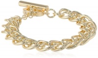 Anne Klein Fair Lady Gold-Tone Skinny Link Bracelet, 7.5 Anne Klein Fair Lady Gold-Tone Skinny Link Bracelet, 7.5