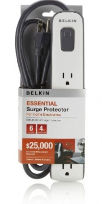 Belkin 6 Outlet Surge Protector with 4ft Power Cord Belkin 6 Outlet Surge Protector with 4ft Power Cord