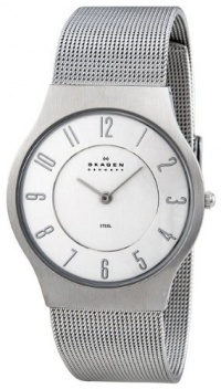 Skagen Men's 233LSSC Steel Silver Dial Mesh Bracelet Watch Skagen Men's 233LSSC Steel Silver Dial Mesh Bracelet Watch