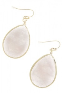 TIFFANY & ZARA OVAL STONE JEWEL EARRINGS (Light Pink) TIFFANY & ZARA OVAL STONE JEWEL EARRINGS (Light Pink)