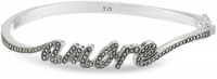 Judith Jack Reversibles Sterling Silver and Swarovski Marcasite Amore Bangle Bracelet Judith Jack Reversibles Sterling Silver and Swarovski Marcasite Amore Bangle Bracelet