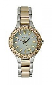 DKNY Two-Tone with Glitz Stainless Steel Women's watch #NY8742 DKNY Two-Tone with Glitz Stainless Steel Women's watch #NY8742