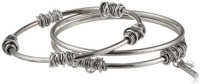 Kenneth Cole New York Oceans Blue Silver Bead Bangle Bracelet Set, 8 Kenneth Cole New York Oceans Blue Silver Bead Bangle Bracelet Set, 8