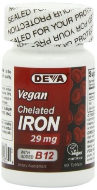 Deva Nutrition Deva Vegan Chelated Iron 29 Mg, 90 Count Deva Nutrition Deva Vegan Chelated Iron 29 Mg, 90 Count