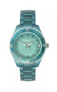 Fossil Women's ES2926 Quartz Stainless Steel Aqua Blue Dial Watch Fossil Women's ES2926 Quartz Stainless Steel Aqua Blue Dial Watch
