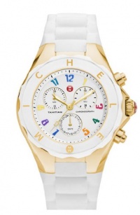Michele Womens Tahitian Jelly Beans Chrono Silicone Watch MWW12F000043 Michele Womens Tahitian Jelly Beans Chrono Silicone Watch MWW12F000043