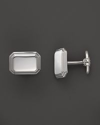 These classic sterling silver cuff links from Dolan & Bullock feature engravable space and a subtle pattern. From the Sterling Silver Engravables Collection. These classic sterling silver cuff links from Dolan & Bullock feature engravable space and a subtle pattern. From the Sterling Silver Engravables Collection.