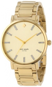 Kate Spade Watches Women's 1YRU0096 Large Gold Crystal Markers Gramercy Watch Kate Spade Watches Women's 1YRU0096 Large Gold Crystal Markers Gramercy Watch