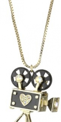 Betsey Johnson Film Noir Vintage Camera Pendant Necklace Long Necklace Betsey Johnson Film Noir Vintage Camera Pendant Necklace Long Necklace