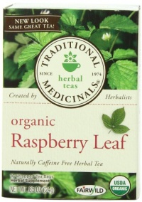Traditional Medicinals Organic, Raspberry Leaf, 16-Count Boxes (Pack of 6) Traditional Medicinals Organic, Raspberry Leaf, 16-Count Boxes (Pack of 6)