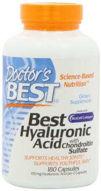 Doctor's Best - Best Hyaluronic Acid with Chondroitin Sulfate, 180 Capsules Doctor's Best - Best Hyaluronic Acid with Chondroitin Sulfate, 180 Capsules
