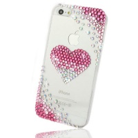 NOVA CASE ® Chic Series 3D Bling Crystal iPhone Case for iPhone 5- Pink Faded heart (Package includes: soft pouch, screen protector, extra crystals) NOVA CASE ® Chic Series 3D Bling Crystal iPhone Case for iPhone 5- Pink Faded heart (Package includes: soft pouch, screen protector, extra crystals)