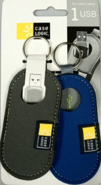 Case Logic USB Flash Drive Case 2PK (Gray/Blue) USB-202 Case Logic USB Flash Drive Case 2PK (Gray/Blue) USB-202