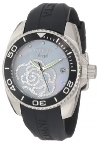 Invicta Women's 0487 Angel Collection Cubic Zirconia Accented Polyurethane Watch Invicta Women's 0487 Angel Collection Cubic Zirconia Accented Polyurethane Watch