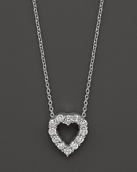 From the Tiny Treasures collection, a baby heart diamond necklace; with signature ruby accent. Designed by Roberto Coin. From the Tiny Treasures collection, a baby heart diamond necklace; with signature ruby accent. Designed by Roberto Coin.