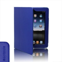 SAVEICON Blue PU Leather Folio Case with Built-in Stand for Apple iPad 1 1st Generation SAVEICON Blue PU Leather Folio Case with Built-in Stand for Apple iPad 1 1st Generation