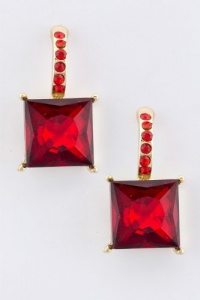 TRENDY FASHION SQUARE JEWEL EARRINGS BY FASHION DESTINATION | (Siam) TRENDY FASHION SQUARE JEWEL EARRINGS BY FASHION DESTINATION | (Siam)