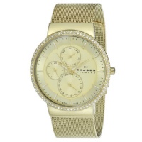 Skagen Women's 357XLGG Gold Tone Stainless Steel Champagne Dial Watch Skagen Women's 357XLGG Gold Tone Stainless Steel Champagne Dial Watch