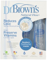 Dr. Brown's BPA Free Polypropylene Natural Flow Bottle Newborn Feeding Set Dr. Brown's BPA Free Polypropylene Natural Flow Bottle Newborn Feeding Set