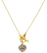 Juicy Couture Jewelry Pave Heart Toggle Necklace Juicy Couture Jewelry Pave Heart Toggle Necklace