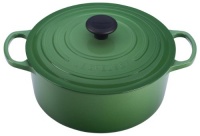 Le Creuset Signature Enameled Cast-Iron 7-1/4-Quart Round French Oven, Fennel Le Creuset Signature Enameled Cast-Iron 7-1/4-Quart Round French Oven, Fennel