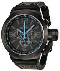 TW Steel Men's TW904 Cool Black Leather Strap Watch TW Steel Men's TW904 Cool Black Leather Strap Watch