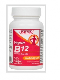 Deva Vegan Vitamins Sublingual B-12, 90 Tablets (Pack of 2) Deva Vegan Vitamins Sublingual B-12, 90 Tablets (Pack of 2)