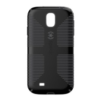 Speck Products CandyShell Grip Samsung Galaxy S4 Case - Retail Packaging - Black/Slate Grey Speck Products CandyShell Grip Samsung Galaxy S4 Case - Retail Packaging - Black/Slate Grey