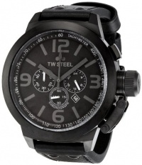 TW Steel Cool Black Chronograph Leather Mens Watch TW821R TW Steel Cool Black Chronograph Leather Mens Watch TW821R