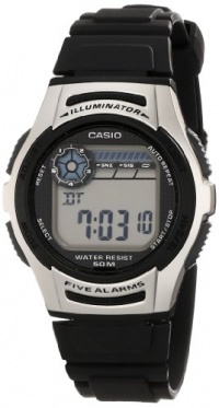 Casio Men's W213-1AVCF Basic Black and Silver Digital Watch Casio Men's W213-1AVCF Basic Black and Silver Digital Watch